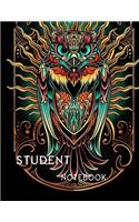 student notebook: Composition Notebook,120 Pages, College Ruled, One Subject Daily Journal Notebook, Black (Large, 8.5 x 11 in.) (Basic Notebook)