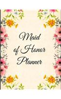 Maid of Honor Planner: 8.5 X 11 110 Pages Maid of Honor to do list, Bridal Party Planner, Budget pages, To do list timeline, note and memory pages