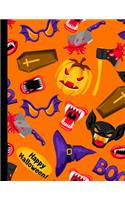 Happy Halloween!: Blank Halloween Sketch Book 120 Pages (8.5" X 11") - For Sketching, Pencil Drawings, Doodling, Charcoal Sketches and Art Portraits - Novelty Themed 