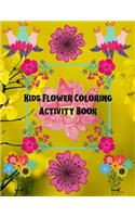 Kids Flower Coloring Activity Book