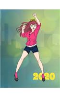 202: Anime-themed planner designed for girls, teenagers, students, anime lovers, manga fans with built-in calendar, schedule, daily/weekly/monthly activi