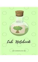 Lab Notebook 100 Carbonless Set: For Students, Chemistry, Light Grey Graph for Drawing and Writing