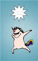 Dabbing Unicorn composition Notebook