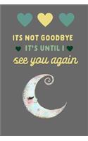 It's Not Goodbye It's Until I See You Again: Valentine Remembrance Journal: This Is a Blank, Lined Journal That Makes a Perfect Loving Memory Gift for Men or Women. It's 6x9 with 120 Pages, a C