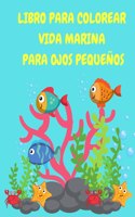 Libro para colorear Vida marina para ojos pequeños