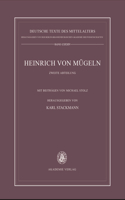 Die kleineren Dichtungen Heinrichs von Mügeln