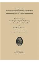 Untersuchungen über die physiologische Bedeutung der chymochromen Farbstoffe