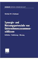 Synergie- und Nutzungspotenziale von Unternehmenszusammenschlüssen