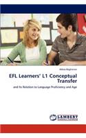 Efl Learners' L1 Conceptual Transfer