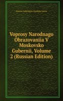 VOPROSY NARODNAGO OBRAZOVANIIA V MOSKOV