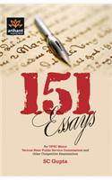 151 Essays for Upsc Mains Various State Public Service Commisions and Other Competitive Examinations