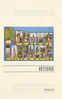 Vintage Lined Notebook Greetings from North Carolina