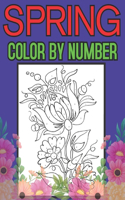 Spring Color By Number: Spring Season Color By Number Book for Adults Relaxation and Stress Relief (Color by Number Coloring Book)