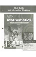 Mathematics: Applications and Concepts, Course 1, Study Guide and Intervention Workbook