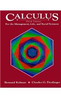 Calculus for the Management, Life and Social Sciences