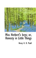 Miss Herbert's Keys; Or, Honesty in Little Things