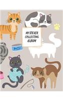 My Sticker Collecting Album: Blank Sticker Book Large Size 8.5x11 100 pages