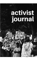 Activist Journal: 7 X 10 Inches, Wide Ruled Lined Notebook, Use as a Journal or Diary, Guided Setup with Writing Prompts