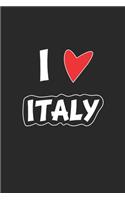 Italy: Notizbuch, Notizheft, Notizblock - Geschenk-Idee für Italien Fans - A5 - 120 Seiten
