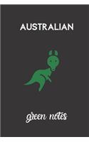 Australian Green Notes