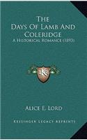 The Days of Lamb and Coleridge