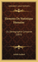 Elements De Statistique Humaine