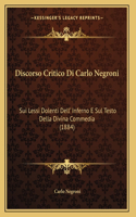 Discorso Critico Di Carlo Negroni