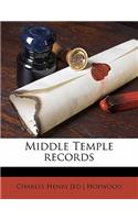 Middle Temple records