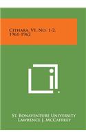 Cithara, V1, No. 1-2, 1961-1962