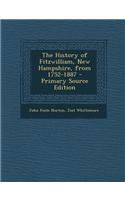 The History of Fitzwilliam, New Hampshire, from 1752-1887