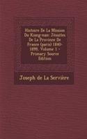 Histoire de la Mission Du Kiang-Nan