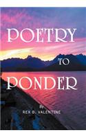 Poetry To Ponder