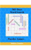 365 Days Word Search Puzzles Games: Large Print Books Word Finds Easy Fun Challenging Brain For Adults