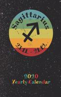 2020 Yearly Calendar - Zodiac Sign Sagittarius: Astrology Appointment Book for Horoscope Fans, weekly calendar, 120 Pages, 6" x 9" Organizer