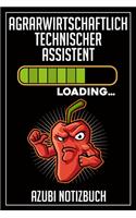 Agrarwirtschaftlich Technischer Assistent Loading... Azubi Notizbuch: 120 Seiten Kariert im Format A5 (6x9 Zoll) mit Soft Cover Glänzend.