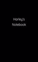 Harley's Notebook: Notebook / Journal / Diary - 6 x 9 inches (15,24 x 22,86 cm), 150 pages.