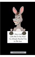 I May Look Calm But In My Head I've Already Punched You In The Face Lined Notebook Journal: Unique Notepad Fun Gag Gift For Favorite Coworkers Staff Leaving Present, Secret Santa Or Special Occasions