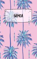 Samoa: Dotted Travel Diary Notebook or Journey Dotted Grid Journal - Holiday Trip Pocketbook for Men and Women with Dots