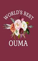 World's Best Ouma: 8.5x11 Notebook 100 Blank Lined College Rule Pages Gift for Ouma Grandmothers Gifts