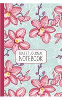Bullet Journal: Magnolia Blossom Dotted Grid Notebook with 110 Numbered Pages (6x9 inches)