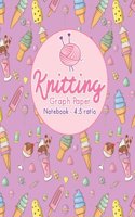 Knitting Graph Paper Notebook - 4