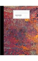 Red Rusty College Ruled Composition Paper Notebook, 8.5 x 11