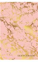 Sketchbook: Trendy Journal Notebook Sketchbook - 110 Blank Pages for Drawing Sketching Doodling Journaling - 6x9 Softback Cover(Marble Collection)