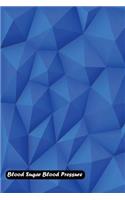 Blood Sugar Blood Pressure: Blue mosaic polygon triangular cover