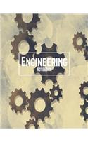 Engineering Notebook: Quad Squared Graphing Paper 5 Squares Per Inch (Large 8.5x11 - 48 Sheets/96 Pages) Diary, Journal Graph, Coordinate, Grid, Squared Spiral Paper