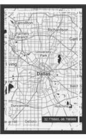 Weekly Planner: Book with Dallas Texas Map Cover Design ( USA )