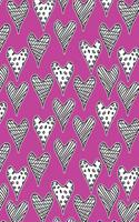 Journal Notebook Abstract Hearts Pattern 4