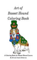 Art of Basset Hound Coloring Book