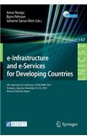 e-Infrastructure and e-Services for Developing Countries