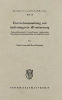 Unternehmensordnung Und Tarifvertragliche Mitbestimmung